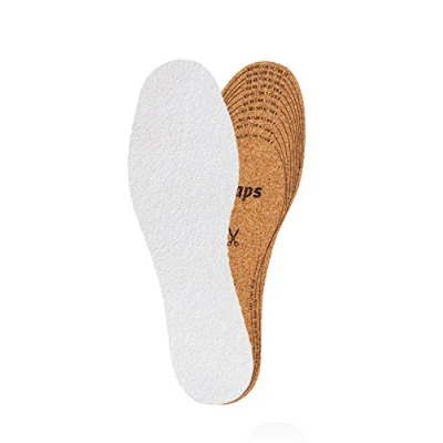 Image of Natural Cork Insoles with Terry Cloth, Ultra Light Shoe Men and Women, Kaps Frotte