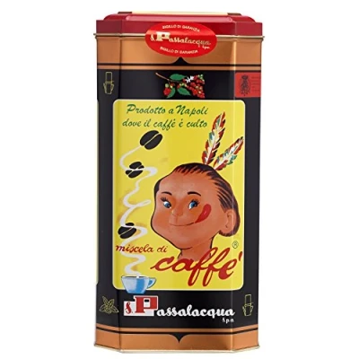 Image of COFFEE PASSALACQUA MEKICO GUSTO TONDO 100% ARABICA TIN 1Kg GROUND