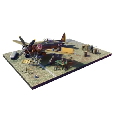 Image of Miniart 1:48 Thunderbolt P 47D Bubbletop/Base BigSet