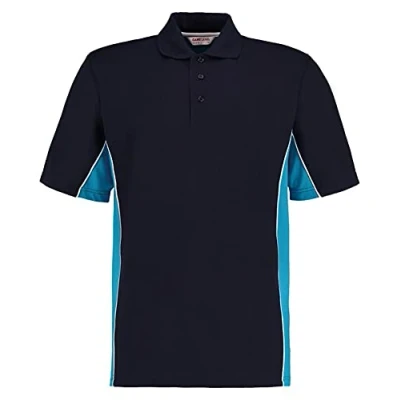 Image of Gamegear Track Pique Polo Shirt Navy/Turquoise L