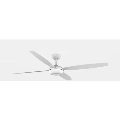 Image of Kudari 4 Blade Ceiling Fan White, Sandblasted