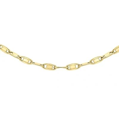 Image of Carissima Gold Women&#039;s 9ct Yellow Oval Flat Link Chain of 46cm/18&quot;