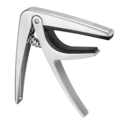 Image of Aroma Professional Guitar Capo for 6 Strings Acoustic and Electric One Hand Quick Release Zinc Alloy