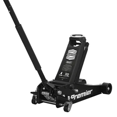 Image of Sealey Premier Trolley Jack 4 Tonne Rocket Lift Black