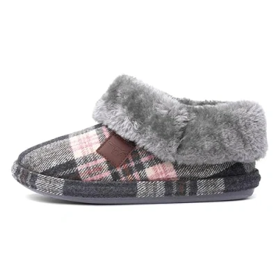 Image of Jo &amp; Joe Glenroyal Womens Pebble Tartan Bootie Size 6 UK Grey