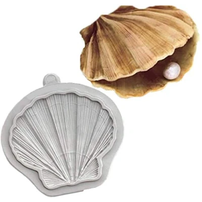Image of DUBENS Clam Shell Silicone Mould Fondant Cake Decorating Tools Sugar Chocolate Baking Tool for Gumpaste