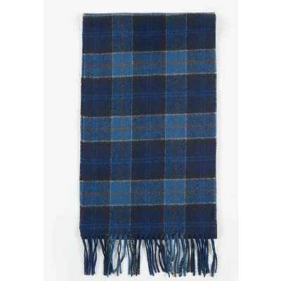 Image of Barbour Scarf Scarf, Men&#039;s, Size: One Size, Midnight tartan
