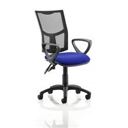 Image of Eclipse II Lever Task Operator Chair Black Mesh Back With KCUP1019