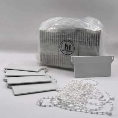 Image of Vertical Blinds Repair Parts 30 Bottom Weights and 6 Meter Chain, Durable, Easy Install, 89mm (3.5 inches) Blind Chains Replacement Spares for