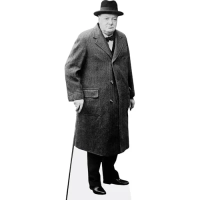Image of Winston Churchill (Long Coat) Life Size Cutout