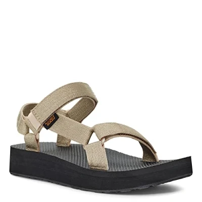 Image of Teva Women&#039;s Midform Universal Sandal, Metallic Champagne, 9 UK