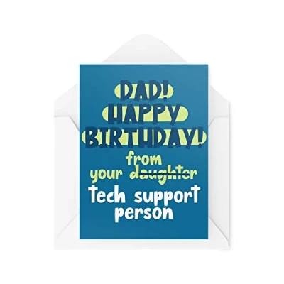 Image of Funny Novelty Greeting Cards Happy Birthday From Your Daughter Dad Father Daddy Banter Best Friend Joke CBH1243