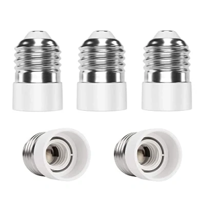 Image of Hsthe Sea 5X E27 to E14 Socket Converter, Adapter Lamp Base, Adapter, Adaptor for LED Lamps and Bulbs CFL