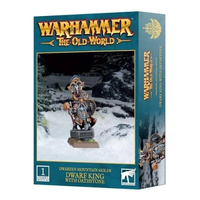 Image of Games Workshop Warhammer Dwarfen Mountain Holds: Dwarf King with Oathstone