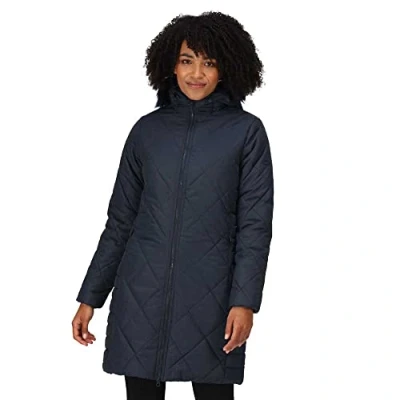 Image of Regatta Womens Fritha II Insulated Parka Jacket Black Size 10
