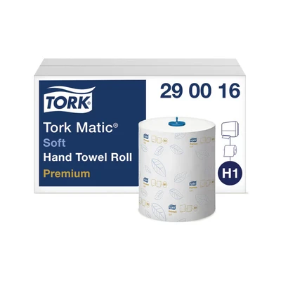 Image of Tork Matic Hand Towel Roll H1 White 100m (6 Pack)