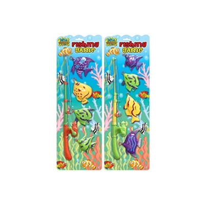 Image of KandyToys Hook a Duck Style Bath Toys 4pc Fishing Game