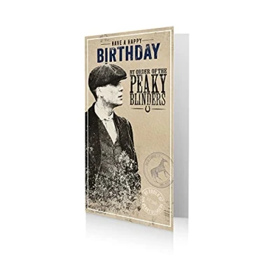 Image of Danilo Promotions Birthday Card, Peaky Blinders Card,Multi,9 x 5