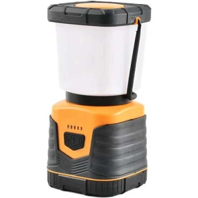 Image of Rechargeable LED camping Lantern Lights With Power Bank 4 Lighting Modes 4400mAh Battery IP44 Water Resistance 1000 lumen Brightness, Portable Emergency Light Outdoors Hiking Cuts Tents (Orange)