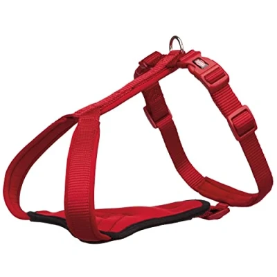 Image of Trixie 1998403 Premium Y Harness, S M: 45 50 Cm/15 mm, Red,