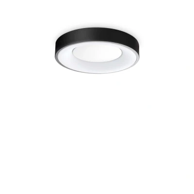 Image of Planet Integrated LED Semi Flush Light Black 1550Lm 3000K