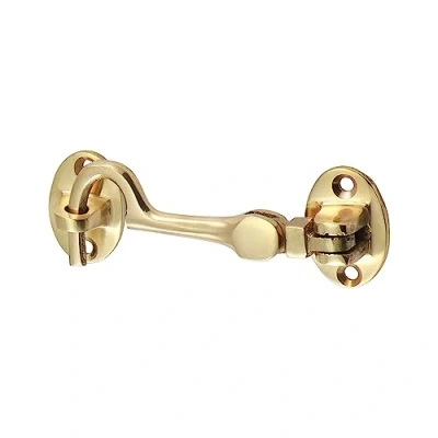 Image of Timco Cabin Hook Polished Brass (Size 75mm 1 Each)