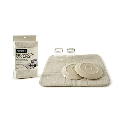 Image of Perfetto Purpose Microfibre Dishwasher Fibramagica Pack of 1 Pieces,Dimension 40 x 50 Cm, super absorbent microfiber, Multi Colour, One Size