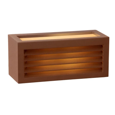 Image of Dimo Modern Wall Light Outdoor 1xE27 IP54 Rust Brown