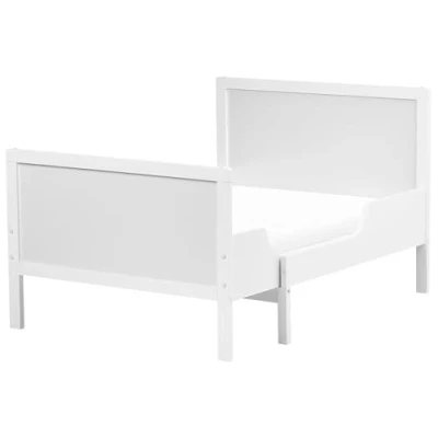 Image of Extendable Convertible Toddler Bed Pine Wood EU Single Size 3ft 90 x130/160/200 cm with Slatted Base White Montigny