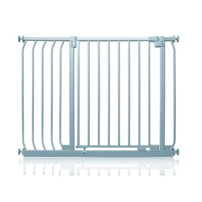 Image of Safetots Elite Pressure Safety Gate, 98cm 107cm, Matt Grey, Fit Stair Baby Gate for Doors Hallways and Spaces, Barrier, Easy Installation