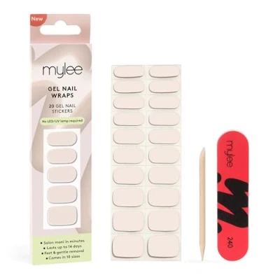Image of Mylee Gel Nail Wraps [Stone Cold] 10 Pre Cured Stickers for Instant Mani No Lamp Needed, Chip Resistant, Glossy Finish, Lasts Up to 14 Days Easy Apply, Vegan &amp; Cruelty Free