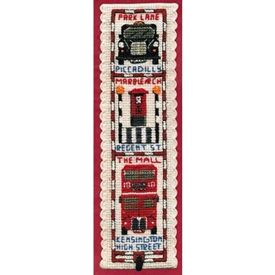 Image of Textile Heritage Collection Cross Stitch Bookmark Kit Streets of London