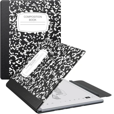 Image of MoKo Case for Remarkable 2 Tablet Case, Lightweight Ultra Thin Magnetic with Wide Pen Protective Clasp, Smart Cover Folio 10.3&quot; 2020 Release, Black Notebook