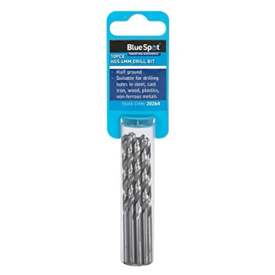 Image of Bluespot 20264 10pce 4mm HSS Drill Set