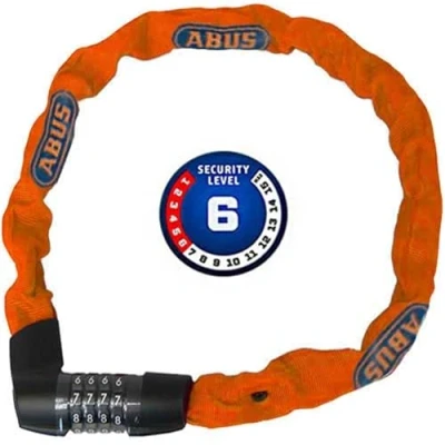 Image of ABUS Chain Lock Tresor 1385/75, Combination Lock, Made of Hardened Steel, 6 mm Square Chain, Security Level