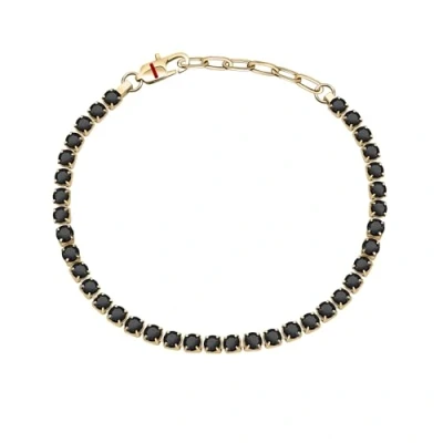 Image of Sector No Limits TENNIS Men&#039;s Bracelet made of steel,crystals,enamel,IP YG SANN44