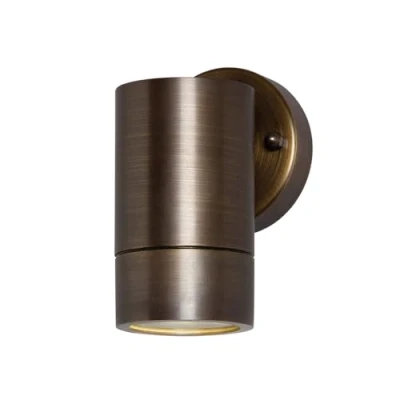 Image of LITECRAFT Talon Wall Light Outdoor Up or Down IP54 Rated Fitting Antique Bronze