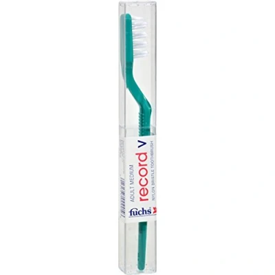 Image of Fuchs Child/ Adult Toothbrushes Record V Nylon Toothbrush, Medium 1 Each