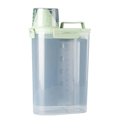 Image of Jomewory Dog Food Storage Container, Pet Airtight Bin, with Measuring Cup, Container for Food, Cat Dry Dispenser Bin