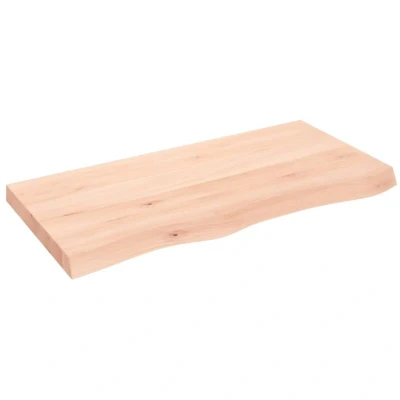 Image of vidaXL Wall Shelf 100x50x(2 6) cm Untreated Solid Wood Oak