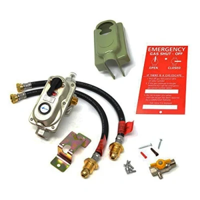 Image of RF6030 2 Cylinder Automatic Gas Changeover KIT with O.P.S.O (Over Pressure Shut Off) for Propane LPG Bottles