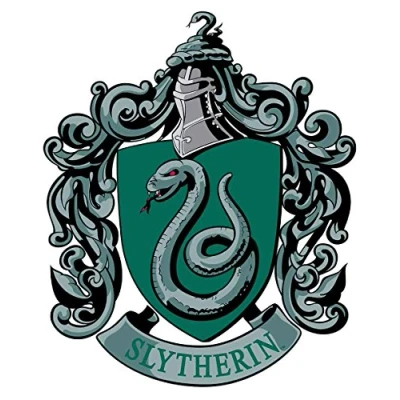 Image of STAR CUTOUTS Slytherin Emblem Wall Cut Out HARRY POTTER WIZARDING WORLD, 61 x 51 cm