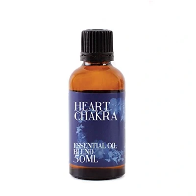 Image of Mystix London Heart Chakra Pure &amp; Natural Essential Oil Blend 50ml for Diffusers, Aromatherapy Massage Blends Perfect as a Gift Vegan, GMO Free