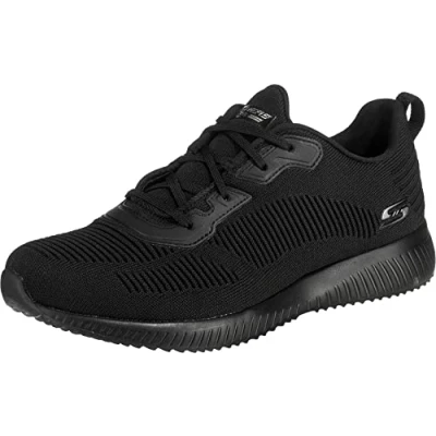 Image of Skechers Sport BOBS Squad Trainers, Women&#039;s, Size: 6.5, Black Textile