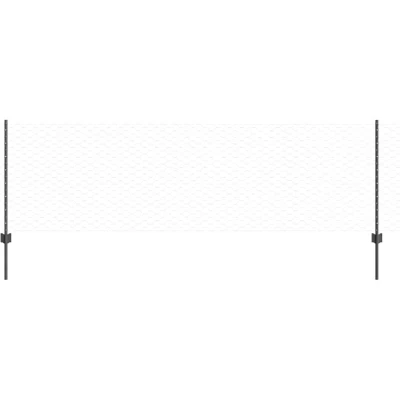 Image of vidaXL Fence Posts 5 pcs U Channel Grey 80 cm Steel