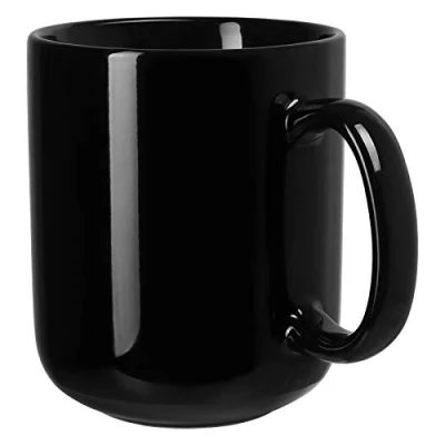 Image of SHOWFULL 20 OZ Large Coffee Mug, 600ml Porcelain Extra Big Ceramic Cup for Tea Men Women, Black
