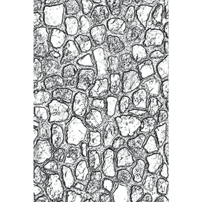 Image of Sizzix 3 D Texture Fades Embossing Folder Mini Cobblestone by Tim Holtz, 665461, Multicolor, One Size