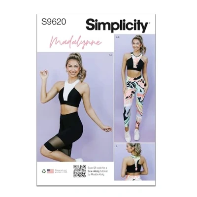 Image of Simplicity SS9620AA Misses/Plus Size Sportswear AA (XS S M L XL)