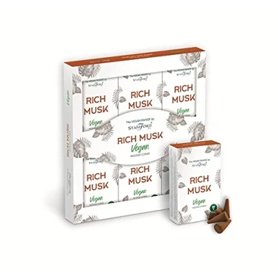 Image of The Vegan Range by Stamford Incense Cones Rich Musk 6packs x 12