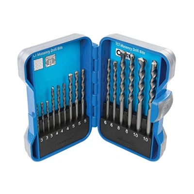 Image of Silverline TCT Masonry Drill Bit Set 15pce 3 10mm
